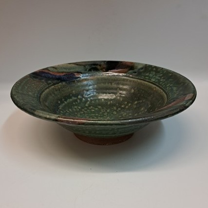 #230906 Bowl Forest Greens $22 at Hunter Wolff Gallery